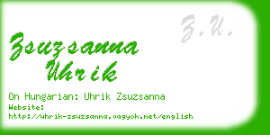 zsuzsanna uhrik business card